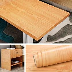 Livelynine Wood Contact Paper For Cabinets Furniture Desk Table Removable  Wallpaper Stick And Peel Wood Paper Self Adhesive Kitchen Counter Shelf