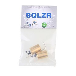 Bqlzr Golden 8 X 8MM Solid Brass Motor Shaft Rigid Coupling For Stepper Motor Ball Screw Cnc Kit Router Mill Pack Of 2