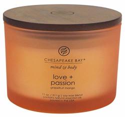 Chesapeake Bay Candle Mind & Body Coffee Table Scented Candle Love + Passion Grapefruit Mango