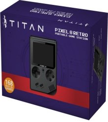 Titan - Pixel 8 Retro Portable Game Station - 168 In 1