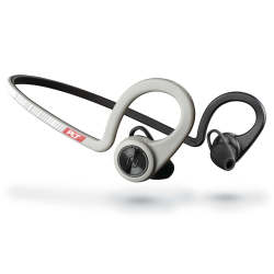Plantronics Backbeat Fit Wireless Bluetooth Headset Sweatproof Waterproof Sport in Grey
