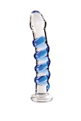 Blue Wizard Glass Dildo