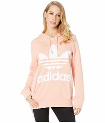 Adidas Originals Women's Trefoil Hoodies Dust Pink Small