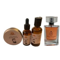 Riita 3 Piece Men's Beard Grooming Kit & Irresistible Perfume For Him 50ML