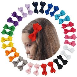 Cn Baby Girls Hair Bow Boutique 6" Grosgrain Ribbon Hair Bows With Alligator Clips For Teens Baby Toddler Kids Pack Of 15