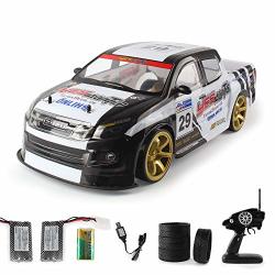 Rc Car For Adults - 1 10 - 2.4GHZ Electric With LED Headlight Racing Off Road Truck - Huge 4WD High Speed Remote Control 70KM H