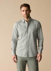 Tailored Fit Cotton Scattered Petal Shirt