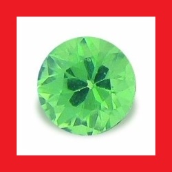 Tsavorite Natural Kenya - Emerald Green Round Facet - 0.100cts