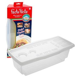 Microwave Pasta Cooker - The Original Fasta Pasta - No Mess Sticking Or Waiting For Boil