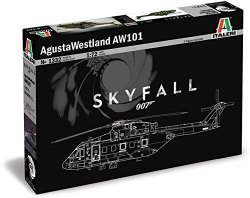 007 Skyfall - AW101 Agusta Westland Die Cast - 1:100 Scale - 48182 By Italeri