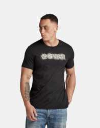 G-star Raw Distressed Logo Black T-Shirt - XXL Black