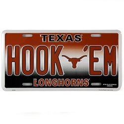Hangtime Texas Longhorns Logo Hook Em License Plate Wall Tag