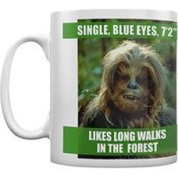 Star Wars Long Walks In The Forest Ceramic Coffee Mug White And Green