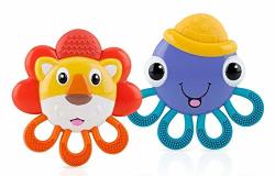 Nuby S16 Vibrating Teether - Lion And Octopus Characters - Assorted Styles