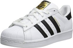 Adidas Originals Junior's Superstar Sneaker WHITE1 WHITE WHITE 5