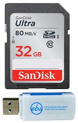 Sandisk 32GB Sdhc Sd Ultra Memory Card Class 10 Works With Sony Cyber-shot DSC-RX100 RX100 III RX100 Iv Camera SDSDUNC-032G-GN6IN Plus 1 Everything But