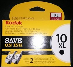 Kodak 10XL Ink Cartridge Twin Pack Black 127 0917