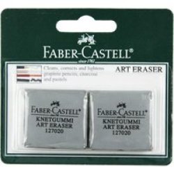 Faber-Castell Art Eraser - Grey 2 Pack 127018