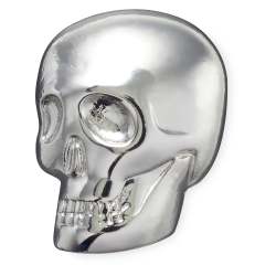 Silver Skull Jibbitz