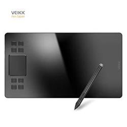 Veikk A50 10X6 Inch Digital Graphics Drawing Tablet Pen Tablet With 8192 Levels Battery-free Pen And Smart Gesture Touch & 8 Hotkeys