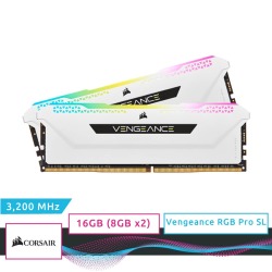 Corsair Vengeance Rgb Pro Sl 16GB DDR4-3200 8GBX2 White