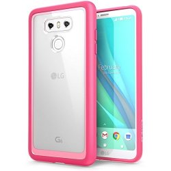LG G6 Case Scratch Resistant I-blason Clear Halo Series Bumper Case Cover For LG G6 2017 Release Pink
