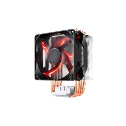 Cooler Master H410 Compact Air Tower 92MM Red LED Fan 4 Heat Pipes.
