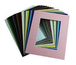100 Pcs Of 8X10 Picture Mats Mattes Matting For 5X7 Photo + Backing + Bags Mix Color