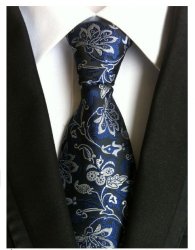 Qian Xin Ye Mens Polyester Silk Necktie - A043