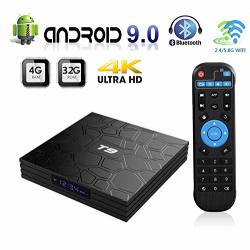 Android 9.0 Tv Box T9 Smart Android Tv Box 4GB RAM 32GB Rom RK3328 Quad-core 64 Bits Set Top Box Support 4K 3D 2.4GHZ 5GHZ