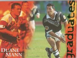 Duane Mann - Rugby League Superstars 96 - "graduates" Card 3 Of 7