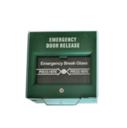 Green Emergency Door Release Call Point Break Glass