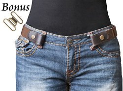 No Buckle Stretch Belt For Women men Elastic Waist Belt Up To 48" For Jeans Pants