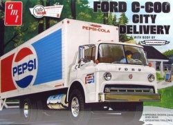 Ford C600 Pepsi Delivery Truck 1 25 Scale - Plastic Model Kit Amt804 06