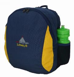 Red Mountain Subway 16 Backpack & Water Bottle - Navy & Yellow