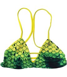 Pelagic Lahaina Reversible Bikini Top - Dorado Green - L Dorado Green
