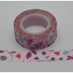 5M X 10MM Washi Tape Pink Flowers Special