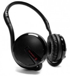 Volkano Strider Series Bluetooth Headphones With Pouch - Black