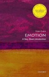 Emotion: A Very Short Introduction - Dylan Evans Paperback