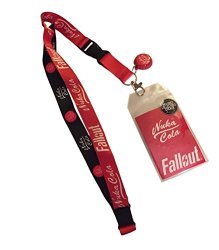 Fallout Nuka Cola D s Lanyard Keychain Id Holder Bottle Cap Charm And Sticker