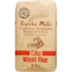 Eureka Mills Traditional Unbleached Stoneground Cake Wheat Flour Bag 2.5KG