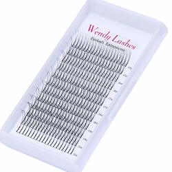 Wendy Lashes Volume Lash Extensions Clusters 3D Premade Fans Russian Eyelash C Curl 0.1MM Thickness Pre-fanned Lashes Extension 15MM