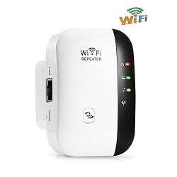Imeshbean Wifi Repeater 300MBPS Range Extender Wireless Network Amplifier MINI Ap Router Signal Booster Wireless-n 2.4GHZ IEEE802.11N G B With Integrated Antennas RJ45 Port Wps Protection