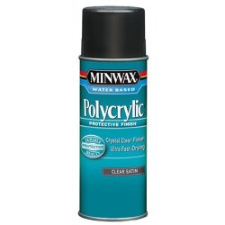 Minwax 33333000 Water-based Polycrylic Clear Spray 11.5 Ounce Aerosol Satin