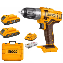 Ingco Cordless Drill Kit With 2X Battery Pack 2AH + Charger