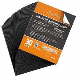 Magnetic Adhesive Sheet 8 X 10 Inch Magicfly Pack Of 30 Flexible Magnet Sheets With Adhesive Easy Peel And Stick Self Adhesive For Photos Crafts