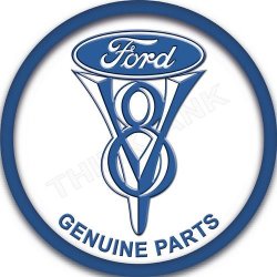 Ford V8 - Genuine Parts - Classic Round Magnet
