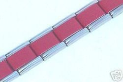 Italian Charms & Bracelets - Starter Bracelet With Red Centre - 18 Links