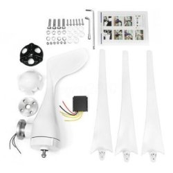 48V 800W Wind Turbine 3 5 Blades White Wind Generator With Charge Contr