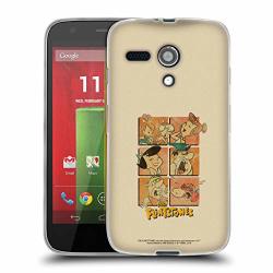 Official The Flintstones The Gang Vintage Soft Gel Case Compatible For Motorola Moto G 1ST Gen
